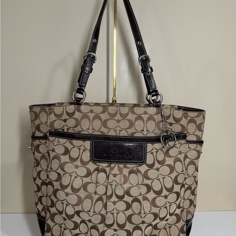 Coach Brown Signature Tote Bag